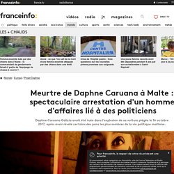 Meurtre de Daphne Caruana à Malte : spectaculaire arrestation d'un homme d'affaires lié à des politiciens