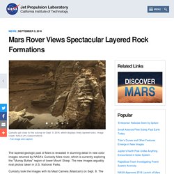 Mars Rover Views Spectacular Layered Rock Formations