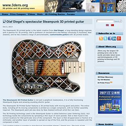Olaf Diegel's spectacular Steampunk 3D printed guitar