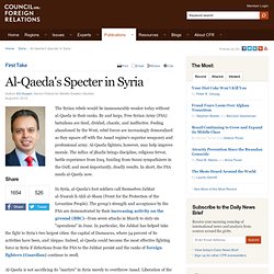 Al-Qaeda's Specter in Syria - Council on Foreign Relations - Pale Moon