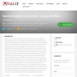 Spectro Analytics Lab Limited - Best Rubber Testing Lab in Delhi