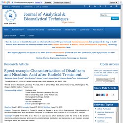 Disulfiram and Nicotinic Acid after Biofield Treatment