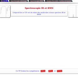 Spectroscopie Infrarouge et RMN