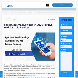 Spectrum Email Settings In 2021 For IOS