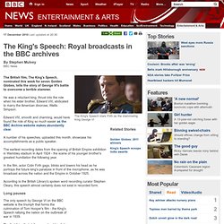 The King's Speech: Royal broadcasts in the BBC archives