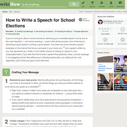How to Write a Speech for School Elections (with Sample Speeches)