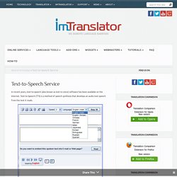 Text-to-Speech Service
