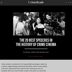 The 20 Best Speeches in The History of Crime Cinema