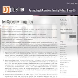 Ten Speechwriting Tips