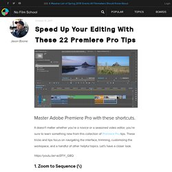 Speed Up Your Editing With These 22 Premiere Pro Tips