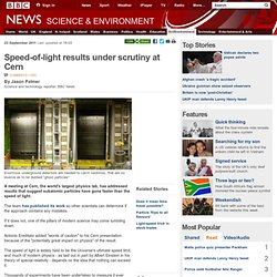 Speed-of-light experiments yield baffling result at LHC