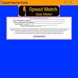 Speed Match - link do tworzenia gry
