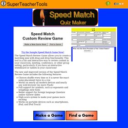 Speed Match Quiz Game