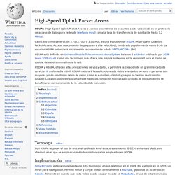 High-Speed Uplink Packet Access