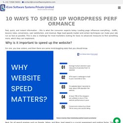 10 Ways to Speed up WordPress Performance