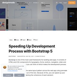 Speeding Up Development Process with Bootstrap 5