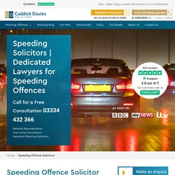 Speeding Solicitors, Speeding Offence Lawyer