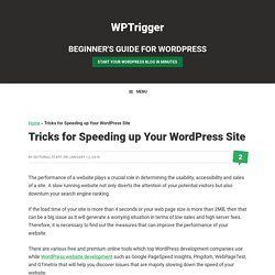 Tricks for Speeding up Your WordPress Site — WPTrigger