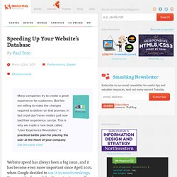 Speeding Up Your Website’s Database - Smashing Magazine