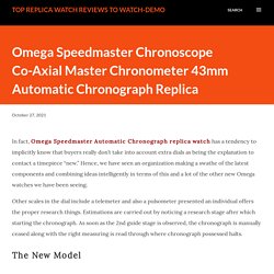 Omega Speedmaster Chronoscope Co-Axial Master Chronometer 43mm Automatic Chronograph Replica