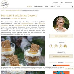 Bratapfel Spekulatius Dessert - Weihnachtsdessert - Sweets & Lifestyle®