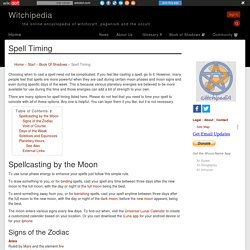 Spell Timing - Witchipedia