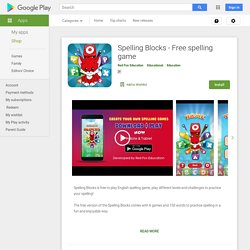 Spelling Blocks - Free spelling game - Apps on Google Play