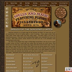 Spells for the Sorcerer - Witch