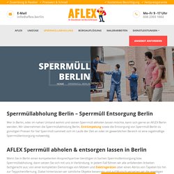 Sperrmüllabholung Berlin · Sperrmüllentsorgung Berlin & Sperrmüll Berlin