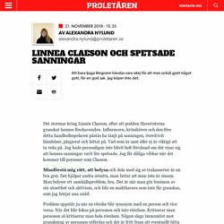 Linnea Claeson och spetsade sanningar
