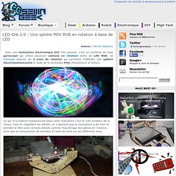 LED Orb 2.0 : Une sphère POV RVB en rotation à base de LED