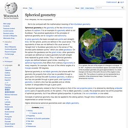 Spherical geometry