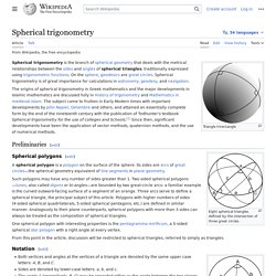 Spherical trigonometry