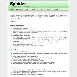 a php spider and search engine