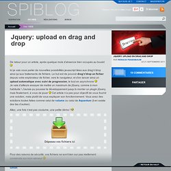 Jquery: upload en drag and drop