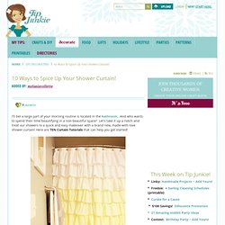10 Ways to Spice Up Your Shower Curtain! {sew curtain