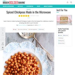 Spiced Chickpeas Made in the Microwave