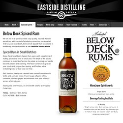Below Deck Spiced Rum - Eastside Distilling