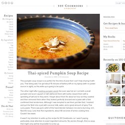 Thai-spiced Pumpkin Soup Recipe