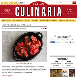 Spiced Watermelon Salad Recipe