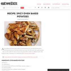 Spicy Oven Baked Potatoes Recipe – How to Bake Potatoes in Oven — COOKING & MEALS » MEALS — Eatwell101