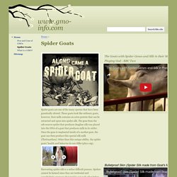 Spider Goats - www.gmo-info.com