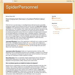 SpiderPersonnel: How Employment Services in Auckland Perform labour Hire