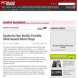 SpiderScribe Builds Flexible Web-based Mind Maps