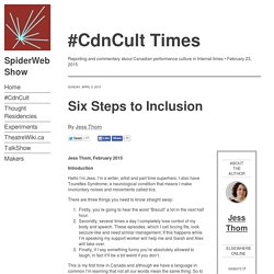 SpiderWebShow / Six Steps to Inclusion