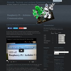 Raspberry Pi – Arduino – Browser Communication
