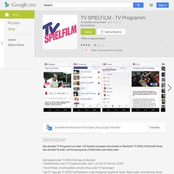 TV SPIELFILM - Android Apps auf Google Play