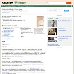 Sabina Spielrein Biography - Psychoanalysis