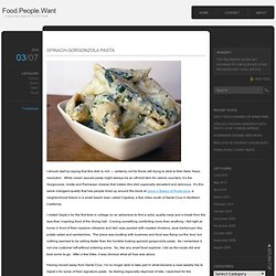 Spinach-Gorgonzola Pasta
