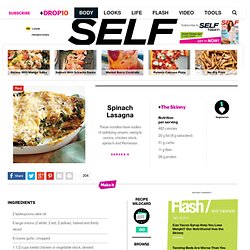 Spinach Lasagna: Recipes: Self.com